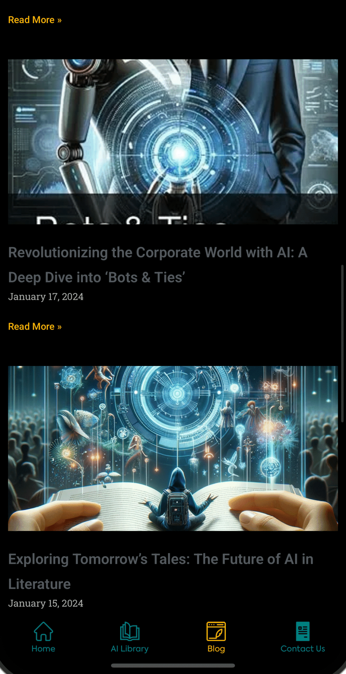 ChatGPT Book Nook library view